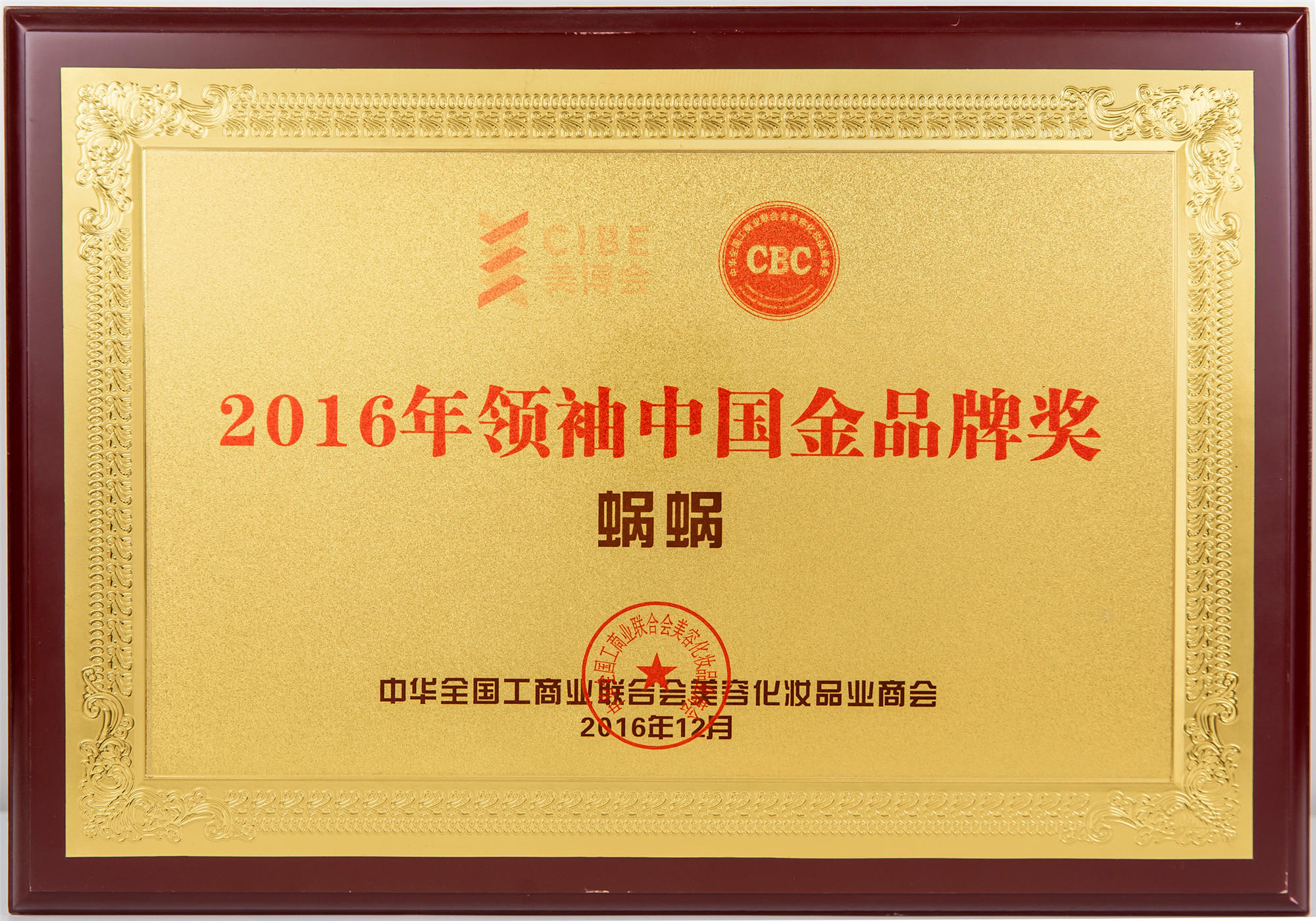 2016領(lǐng)袖中國(guó)金獎(jiǎng)品牌